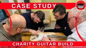 Charity guitar build team building