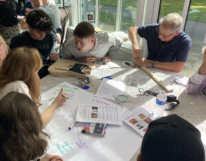 Charity guitar build team building, charity guitar build team building event