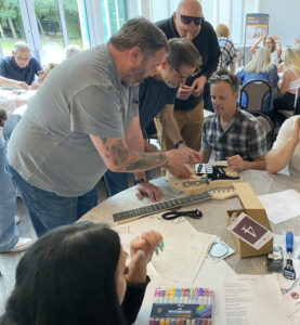 Charity guitar build team building
