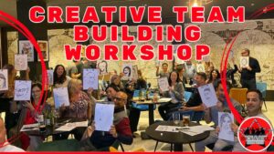 caricature team building workshop